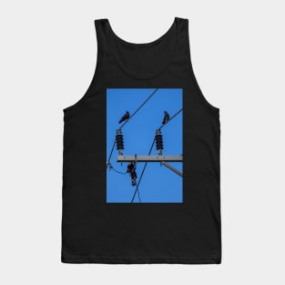 Two Pigeons on Powerlines Tank Top